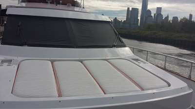 NYC charter yacht 70-sunbathing